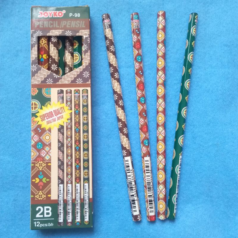 

Pensil 2B Joyko Batik P-98 (Isi 12 pcs)