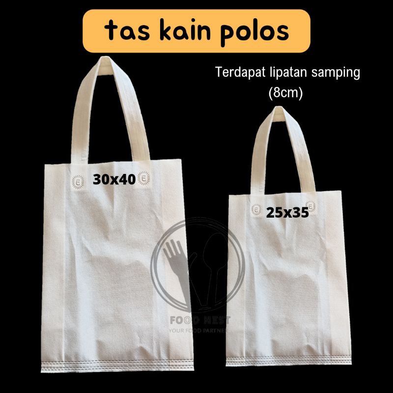 tas kain polos 30x40 25x35