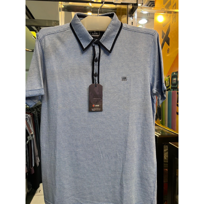 KAOS KERAH LGS GENERATION BLUE SKY NEW