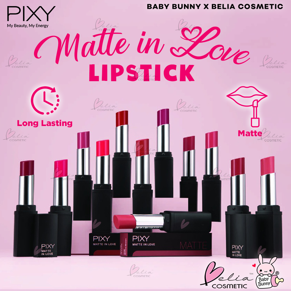 ❤ BELIA ❤ PIXY Lipstick Matte In Love Series | Lipstick Matte | Lipstick tahan lama | BABY BUNNY