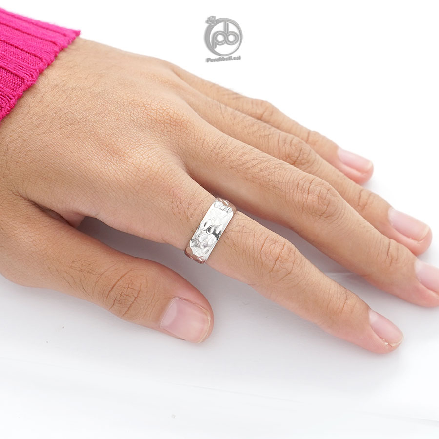 Cincin Pria Wanita Perak Bali Silver Ring 925 Model Getok