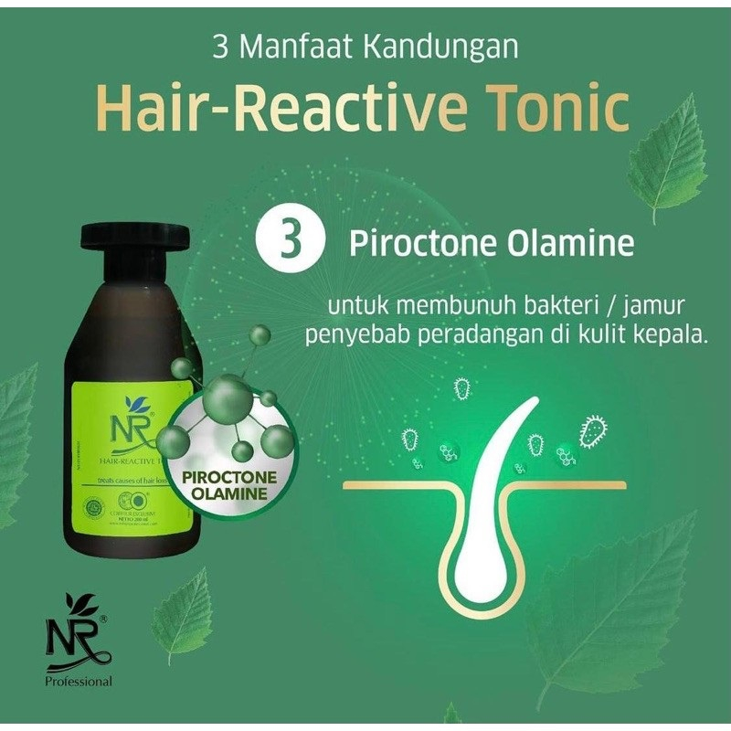 NR HAIR TONIC | DAILY NOURISHMENT FOR HAIR AND SCALP 200ml | Reactive Tonic | Tonik Rambut - Rambut Rontok