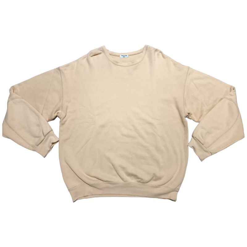 Sweater Crewneck Coklat Muda Comme Ca Du Mode