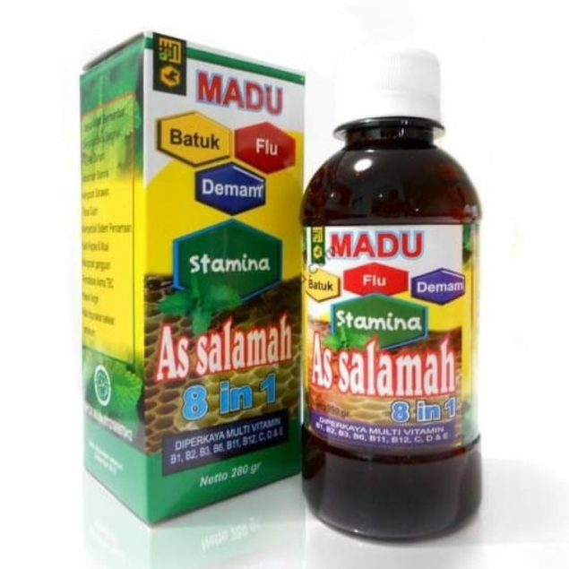 Madu As Salamah 8 in 1 Batuk Flu Demam dan Stamina