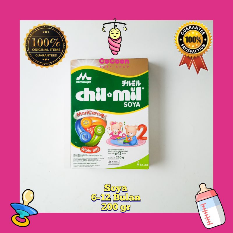 Susu Formula Bayi Morinaga Chilmil Chil Mil Soya 200 g 200g 6-12 Bulan