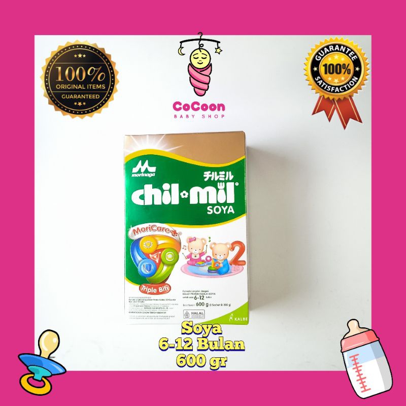 Susu Formula Bayi Morinaga Chilmil Chil Mil Soya 600g 600 g 6-12 Bulan