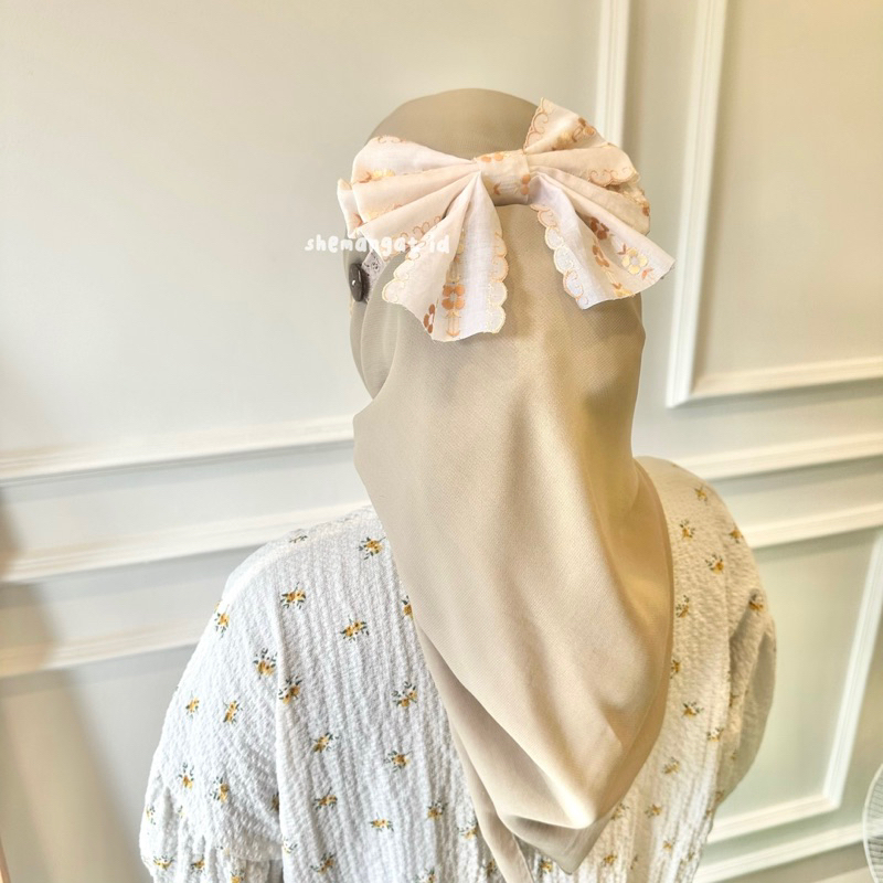 KONEKTOR MASKER PITA JUMBO VINTAGE BOW KOREANLOOK/STRAP MASKER HIJAB AESTHETIC/KONEKTOR VINTAGE RENDA SAILOR BOW