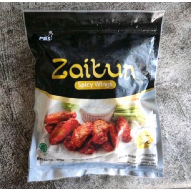 

Zaitun Spicy wing 500gr Sayap Ayap Pedas