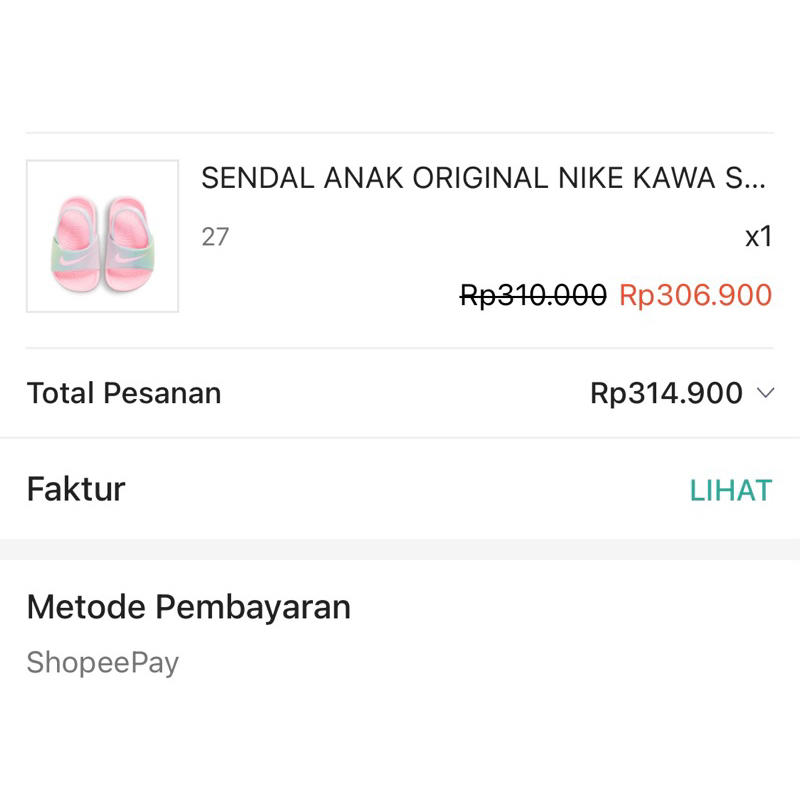 preloved nike kawa like new sendal sandal