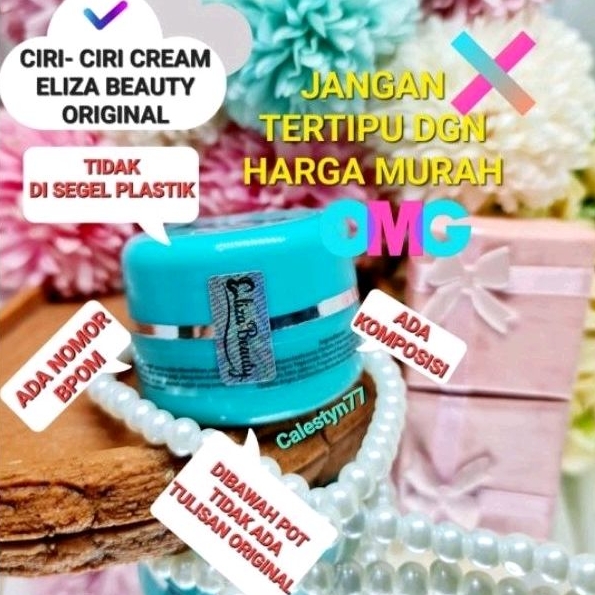 { BELI 1 GRATIS 1 } CREAM ELIZA BEAUTY ORIGINAL ✔️ KEASLIAN PRODUK BISA SCAN BARCODE