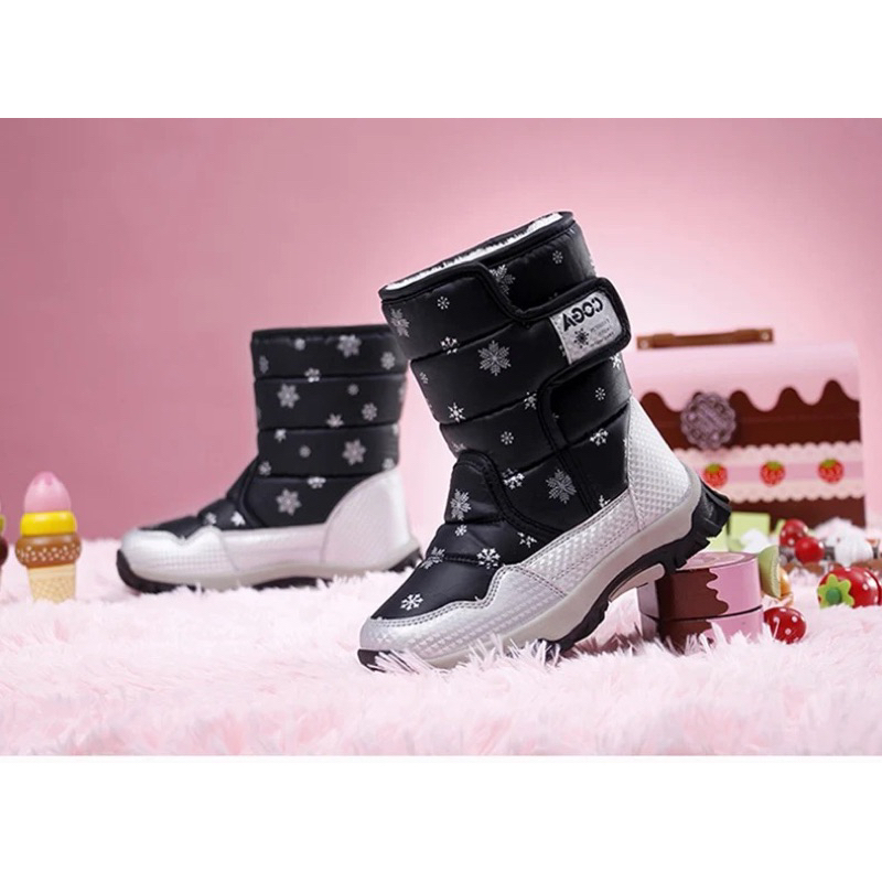 IMPORT MOLLAD Boots Kids Snow Sepatu Boots Anak Thermal Salju Winter Musim Dingin Waterproff anti air Korean Style