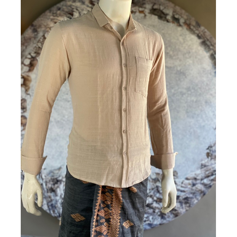 Kemeja serat jagung &amp; kringkle warna
