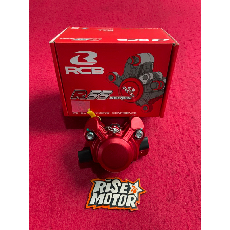 KALIPER RACING BOY RCB 2 PISTON BELAKANG MERAH