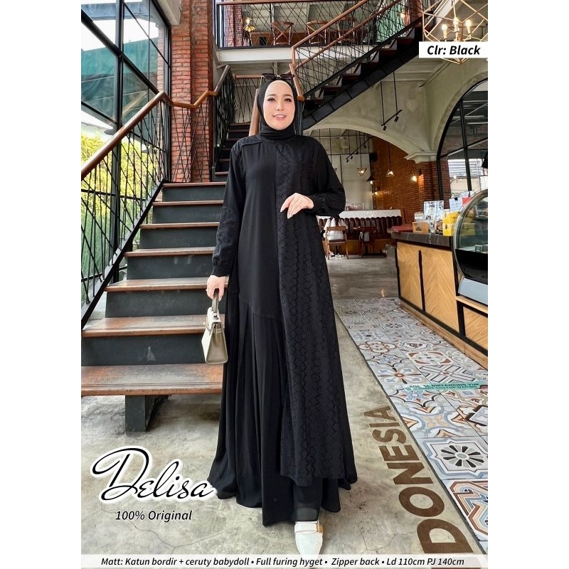 DEOLINE 2 DELISA DRESS GAMIS WANITA PREMIUM ORI GLAMZ