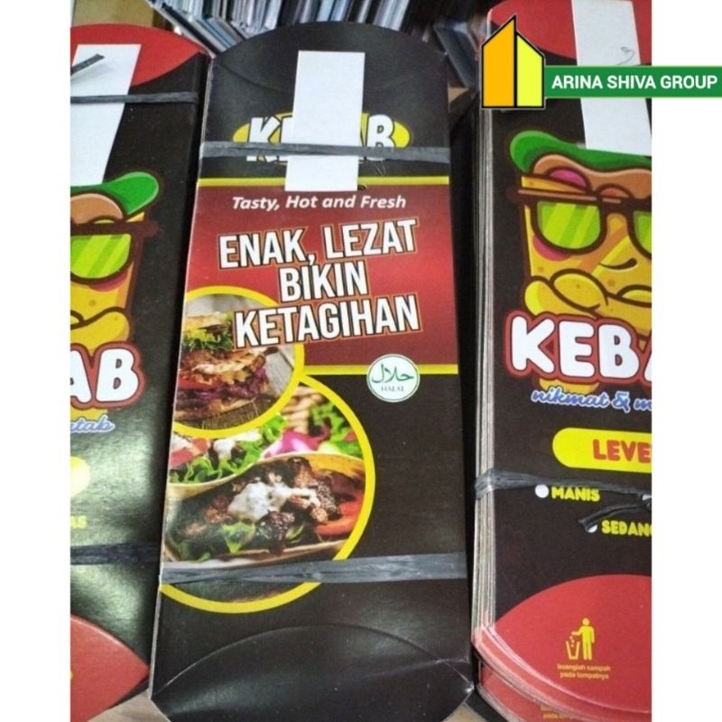 

50 LEMBAR KERTAS KEBAB TARIKAN UKURAN 25 × 9,5 CM HIGH QUALITY PAPER CRAFT TEBAL PRODUK TERBARU | KOTAK KEBAB KEKINIAN | DUS KEBAB VIRAL TIKTOK | KEMASAN KEBAB KEKINIAN | BOX KEBAB VIRAL | ARINA SHIVA GROUP 5950