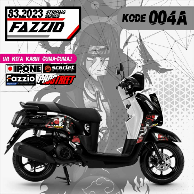DECAL custom fazzio 125 striping variasi yamaha fazzio Stiker fazzio karakter kartun lis fazzio