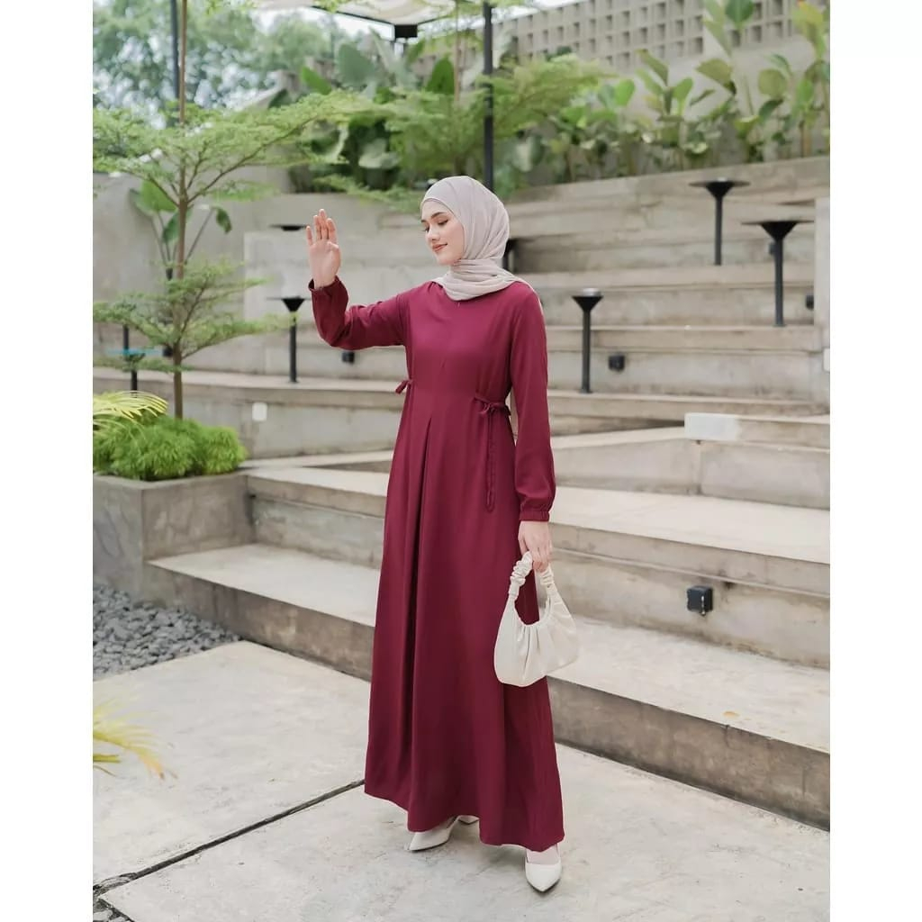 GF02 ~ AMEENA MAXI | SIZE S M L XL GAMIS STYLISH | PAKAIAN MUSLIM WANITA KEKINIAN | BAHAN SHAKILA HQ