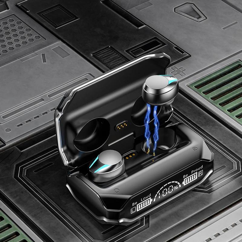 M43 Tws headphone nirkabel Binaural Headset Gaming kontrol sentuh earphone Mini