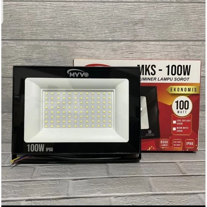 Lampu Tembak Myvo 100 Watt / Lampu Sorot Myvo 100 Watt / Floodlight Myvo 100 watt