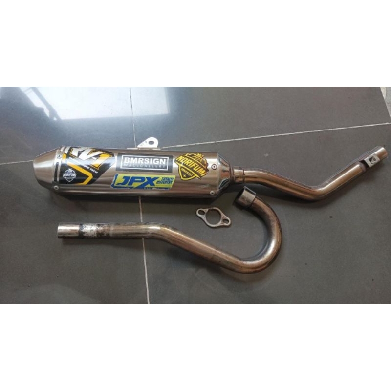 knalpot motor CRF second like new norifumi RV1 bekas