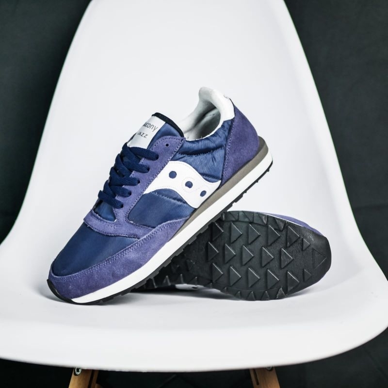 saucony jazz vintage navy white