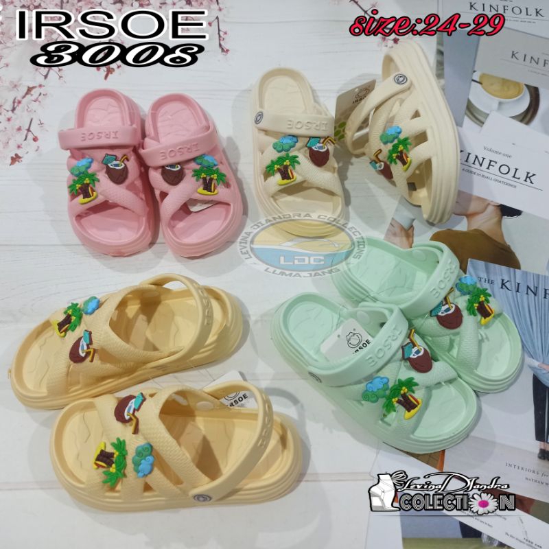 SANDAL SELOP JIBBITZ KARET SILANG LET ANAK IRS300(24-29)