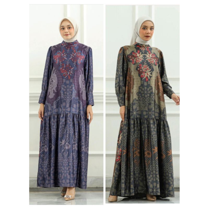 ALLURA DRESS GEULIS ID | BROWN MIDNIGHTBLUE