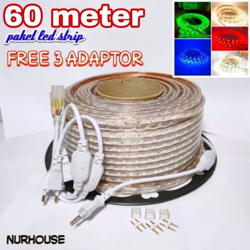 lampu hias LED strip lampu plafon 60 meter