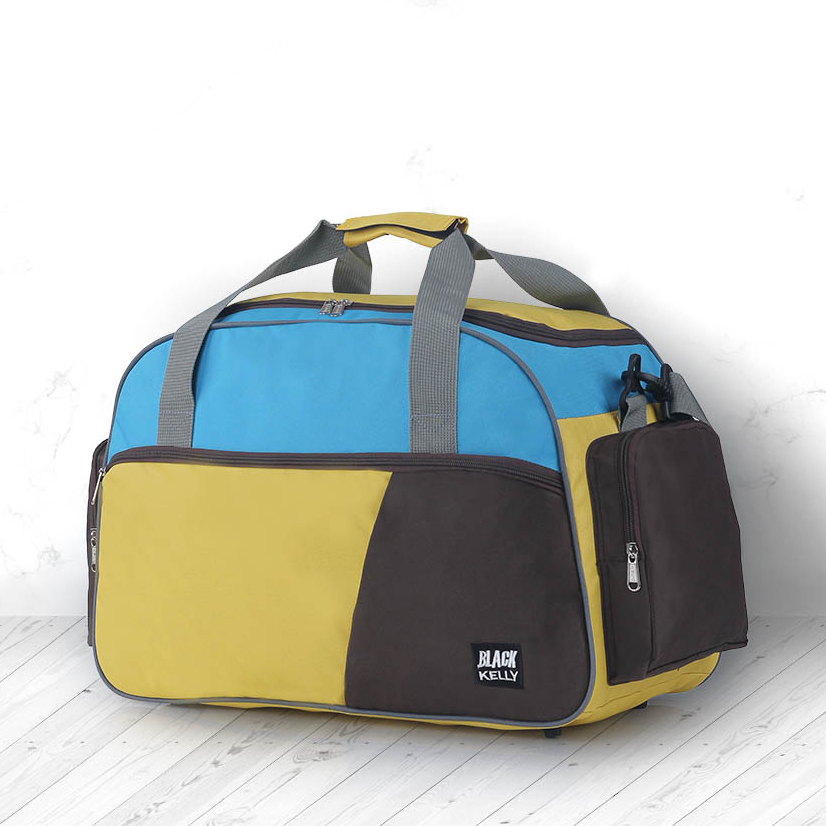 Justrue Tas Duffel Traveling Tas Gym Multifungsi Kuning Kom 054