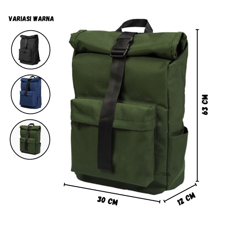 TAS RANSEL / BACKPACK ROLLTOP TAS PUNGGUNG