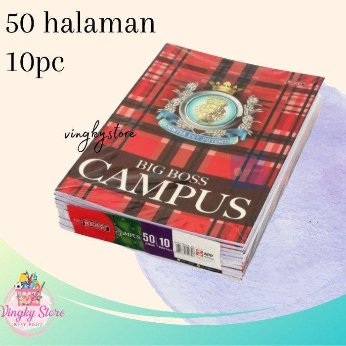 

Buku Tulis / Big Boss Campus 50 Lembar ( 1 pc )