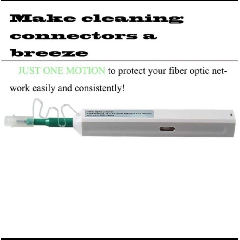 One Click Cleaner Pen Connector Fiber Optic For 2.5mm SC ST FC Adapter