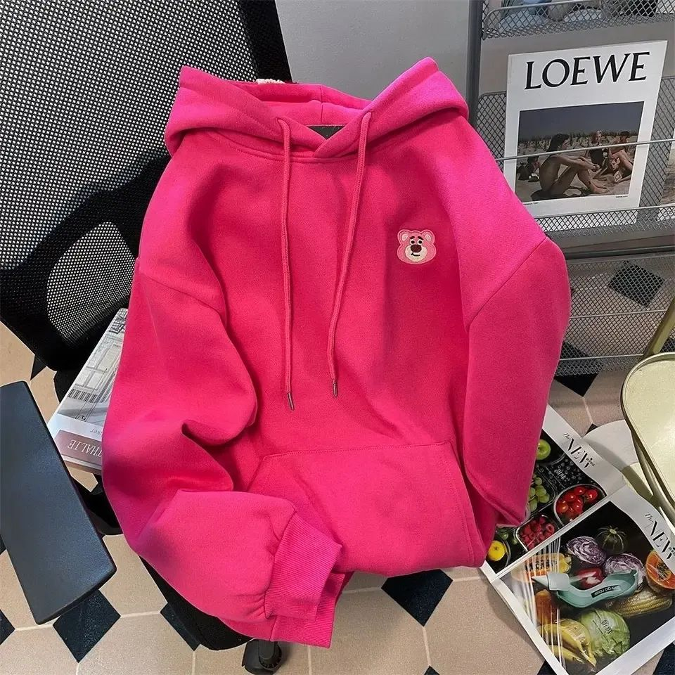 Sweater Hoodie Disney Lotso Cute High Quality Premium Size M L XL / Atasan Wanita 2023 Switer Hoodie Unisex Viral Sweter Hoodie Pria Wanita Korea Style Import Sweatshirt Wanita