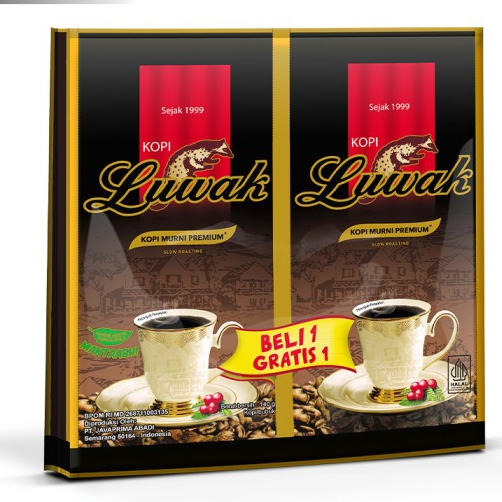 

KOPI LUWAK MURNI 120gr PROMO BONUS 1 GRATIS 1