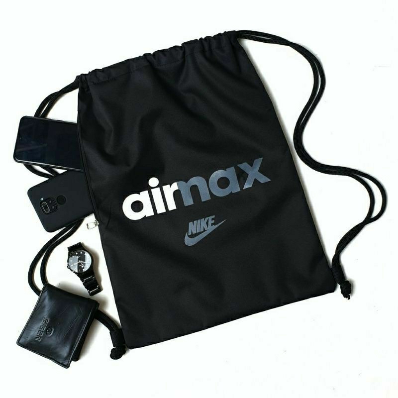 Tas Serut Olahraga Pria &amp; Wanita Airmax Abu Edition