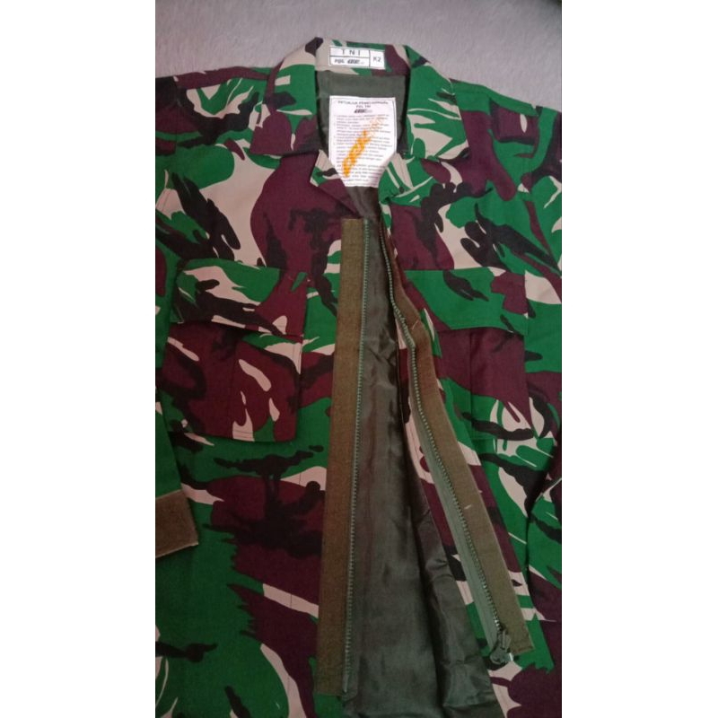 BAJU SERAGAM PDL TNI VELBED WOLL WR ANTI AIR MERK CRK Pro