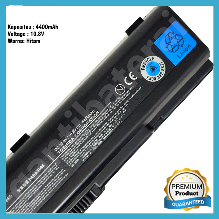 Original Baterai Laptop TOSHIBA Satellite L500 L500D PA3534