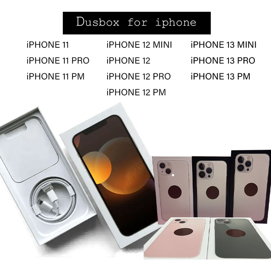 DUS BOX KOTAK For IP 11 11Pro 11ProMax 12Mini 12 12Pro 12ProMax 13Mini 13 13Pro 13ProMax Fullset ACC ALL COLOR