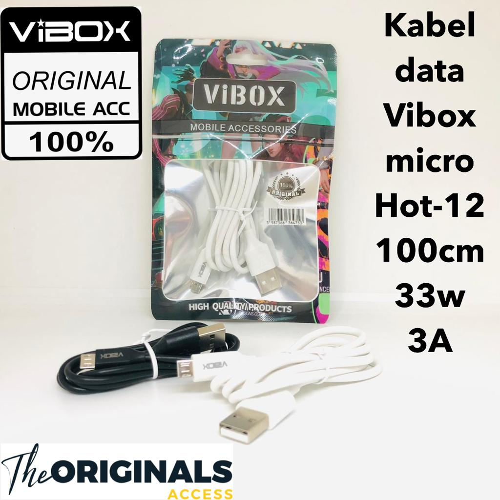 Kabel data Vibox micro Hot-12  100cm  33w 3A for infinix / universal android smartphone FAST CHARGING BY.SULTAN ROXY