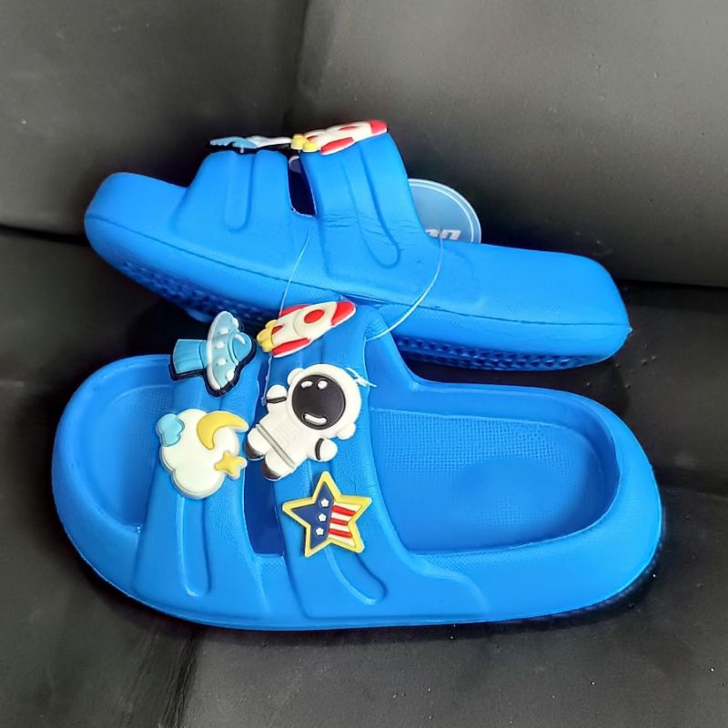 New oricon Sandal anak laki-laki terbaru Sandal anak motif astronot kekinian