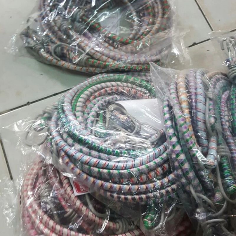 Tali Jok Motor Bagasi Panjang 100 Cm Melar Tali Paket Barang Kurir