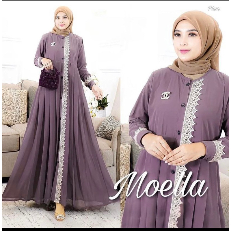 MOELA DRES - NEW MODEL - MIX RENDA - PAKAIAN WANITA - BISA COD