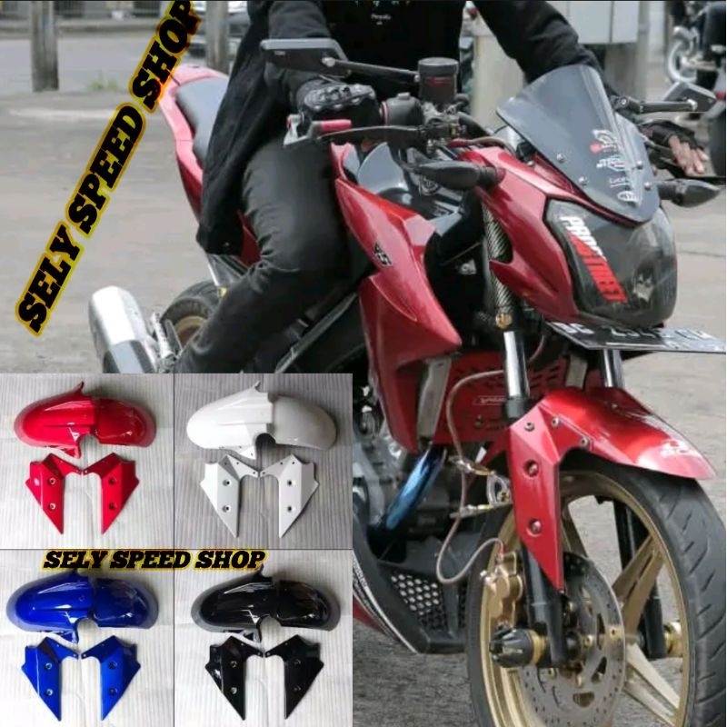 VARIASI SPAKBOR DEPAN YAMAHA VIXION NEW NVL NVA VIXION R MODEL NINJA PLIS BREKT DAN BAUT VARIASI