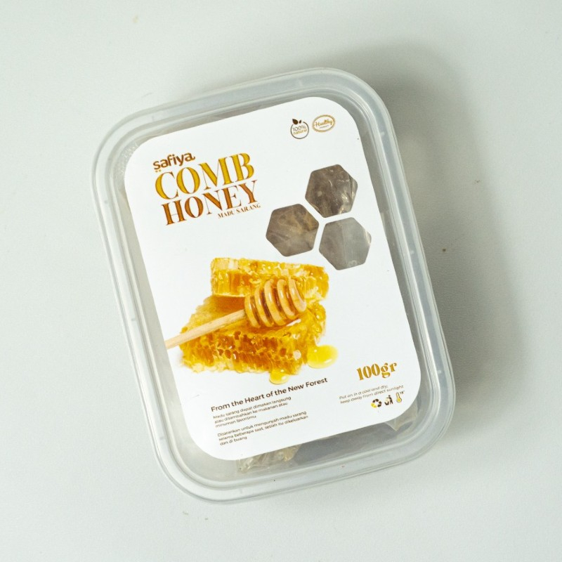 Madu Sarang Asli 100 gr Raw Honey Comb Authentic Safiya Food