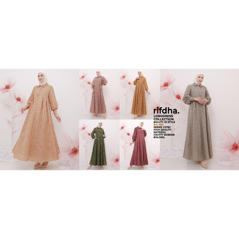 Jamila long dress by balimo / DRESS BORDIR KERANCANG PREMIUM/ GAMIS PREMIUM BORDIR