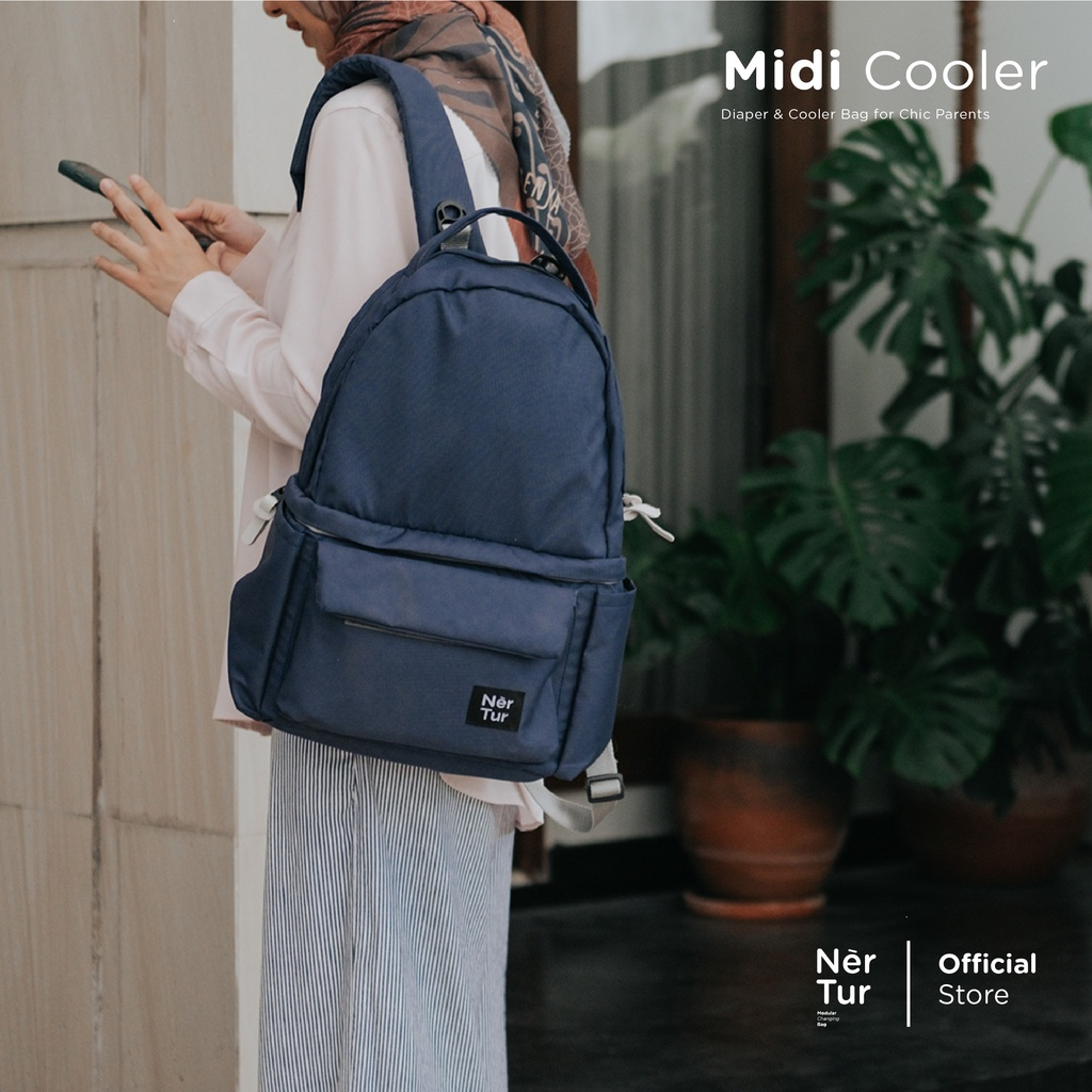 NERTUR Tas Perlengkapan Bayi Diaper &amp; Cooler Bag Midi Cooler