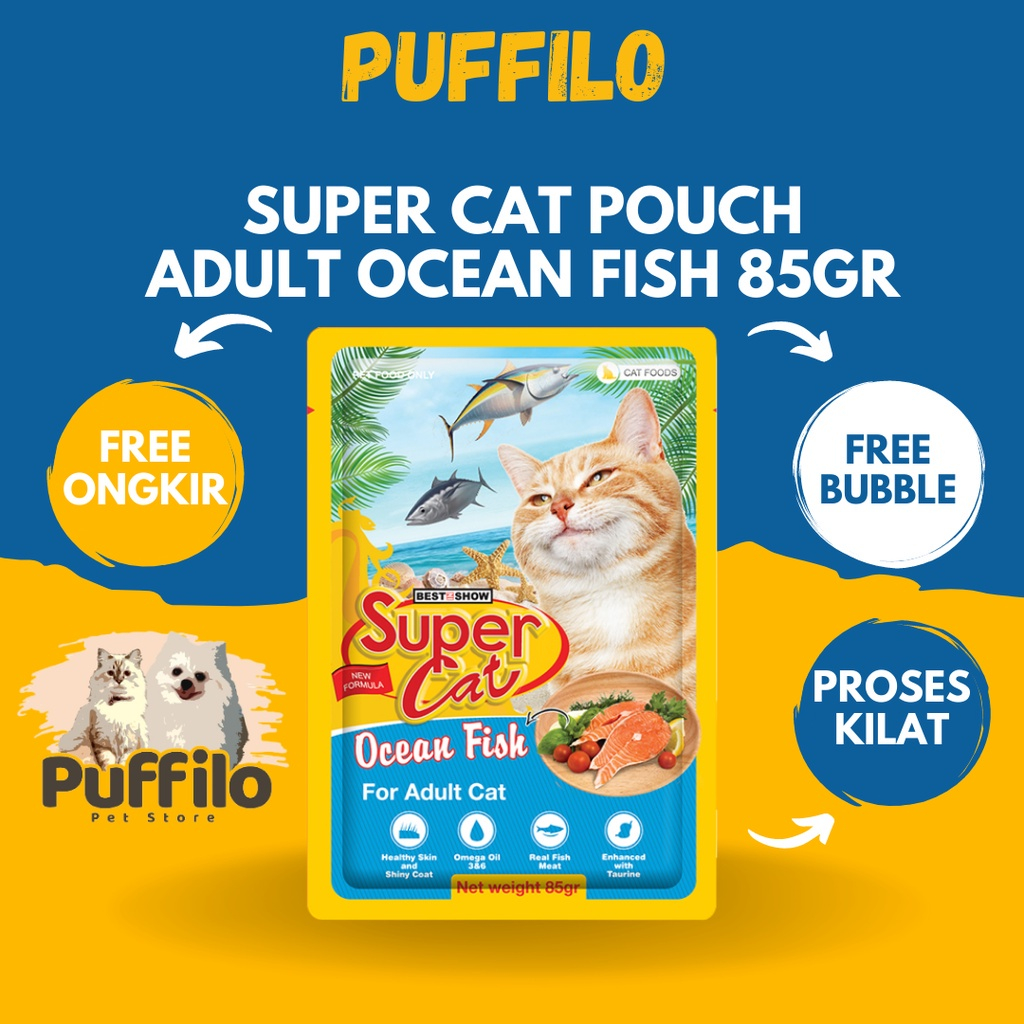 SUPERCAT POUCH ADULT &amp; KITTEN 85GR