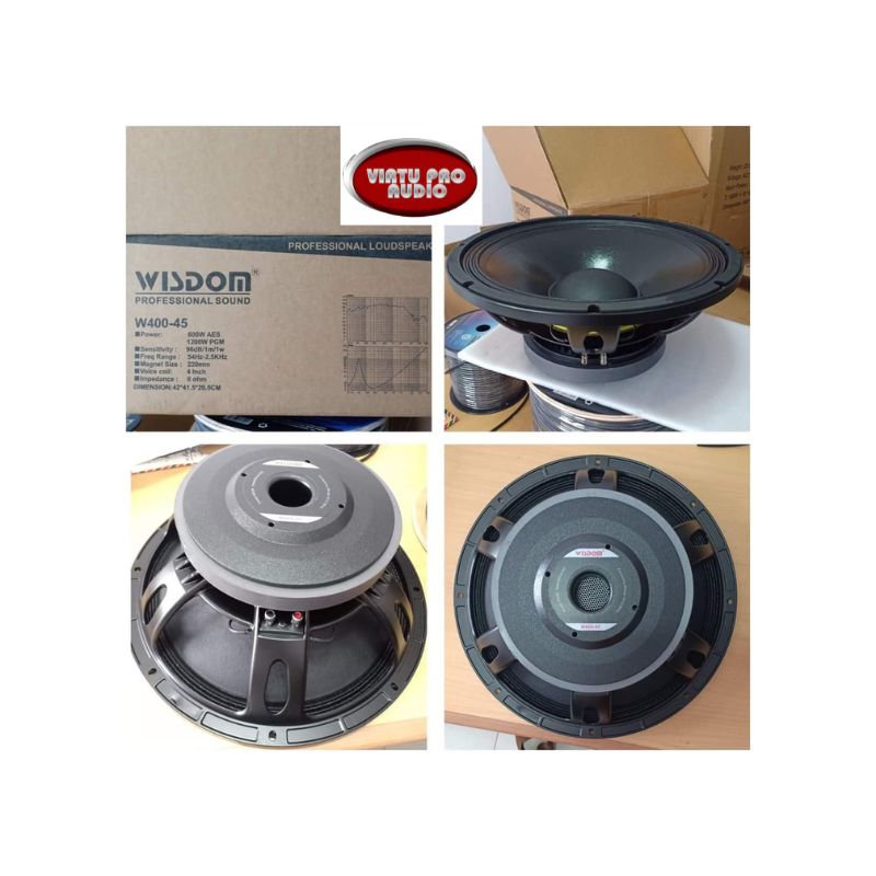 SPEAKER 15" SPUL 4" WISDOM W400-45 ORIGINAL