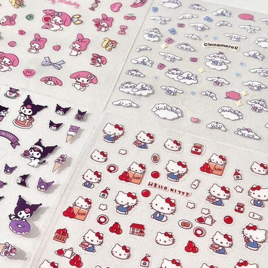 

Sanrio Sticker Cute Anti Air PVC Deco Sticker Anak Hello Kitty - KUROMI