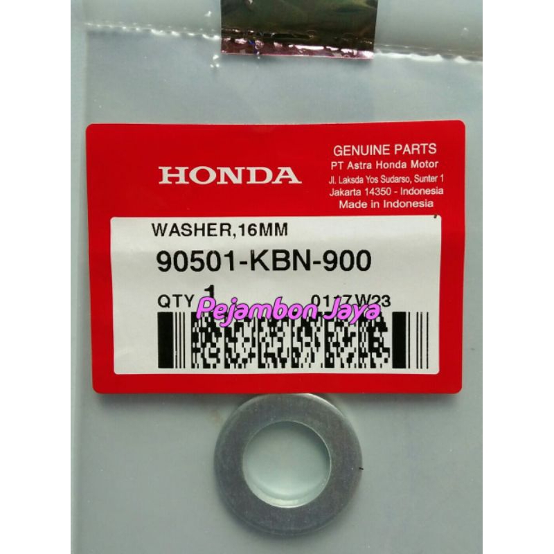 90501KBN900 WASHER 16MM